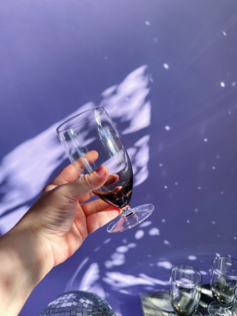 4 BelKraft Moonglo BK1 West German Contemporary Hand Blown Water Goblets - Picture 3 of 8